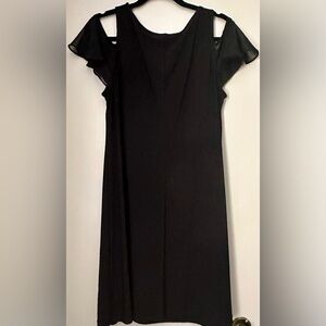 Black flutter sleeve dress. Never worn